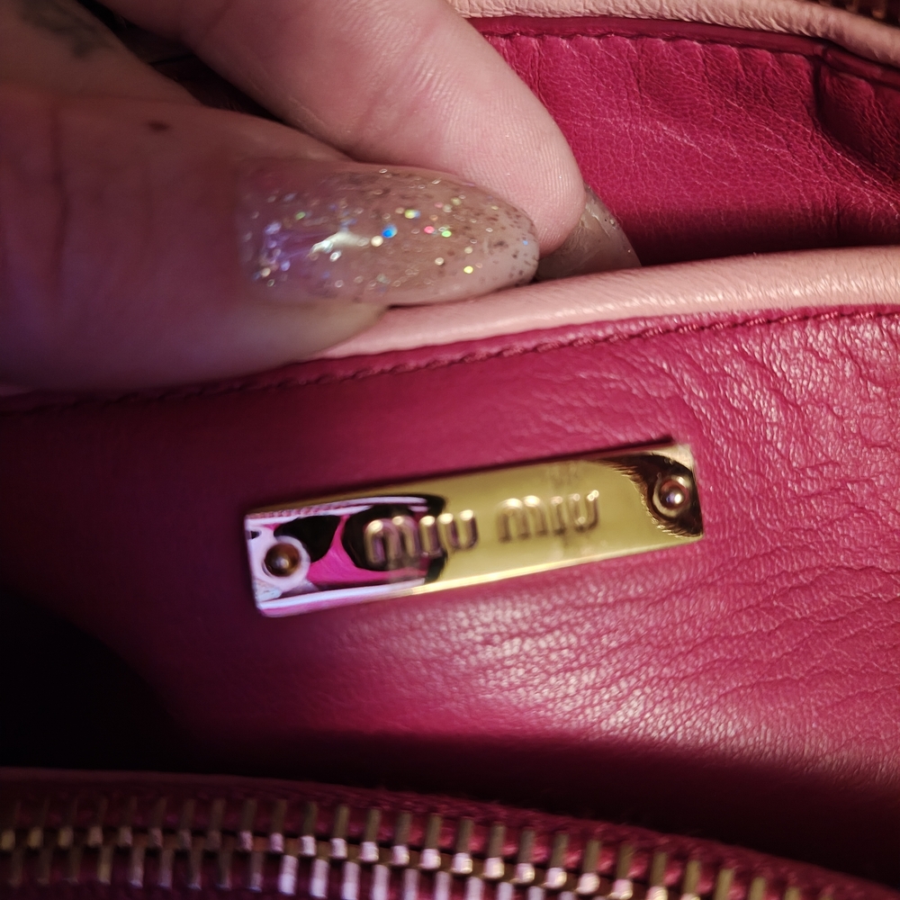Miu Miu Beau Pink Leather Bag - Picture 16 of 16